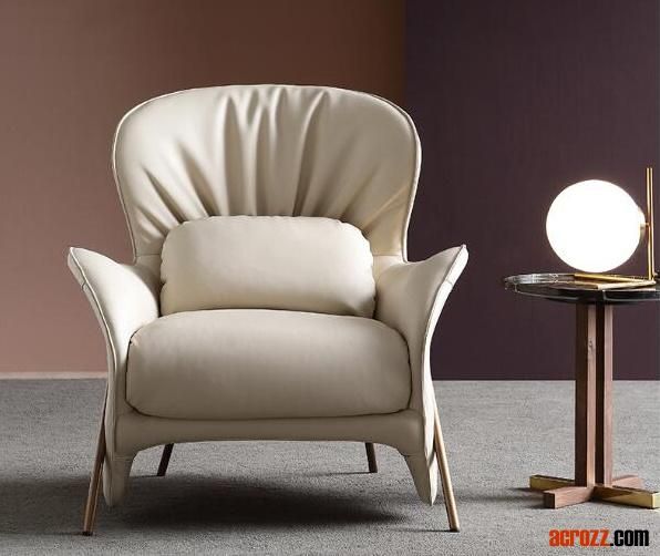 China Modern Design Fabric Lounge Apartment Sofa Chair Original Design Sofa in Vintage Leather Lounge Chair Brunswick Occasional Chair