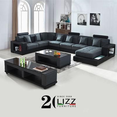 Big Size Black Color Living Room Sofa for Sale with Storage