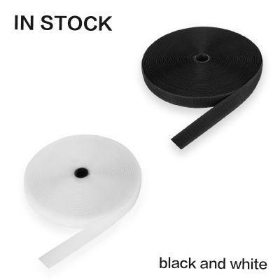 Factory Price Custom Nylon Black and White Hook and Loop Waistband Hook Loop Strap