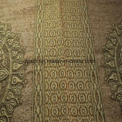 Classical Two Flowers Chenille Sofa Fabric for Middle East