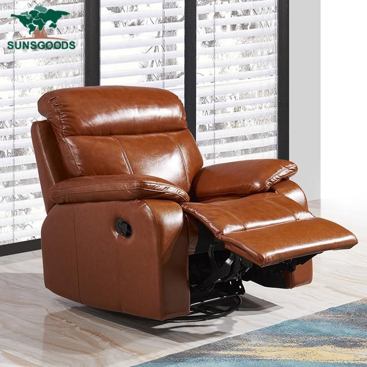 Reclining Luxury Single European Style Home Theater Manual Recliner Sofa