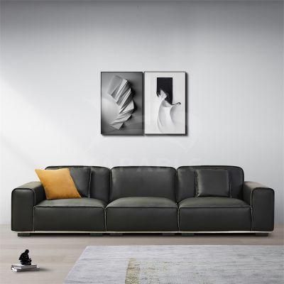 Fabric Seating Contemporary Sofa Leisure Home Leather Couch for Living Room Furniture Set 2827