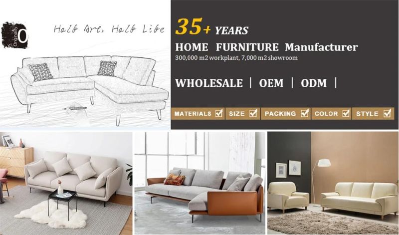 Nova Modern Solid Wood Frame Wide Armrest Sofa Korean Style Living Room Furniture