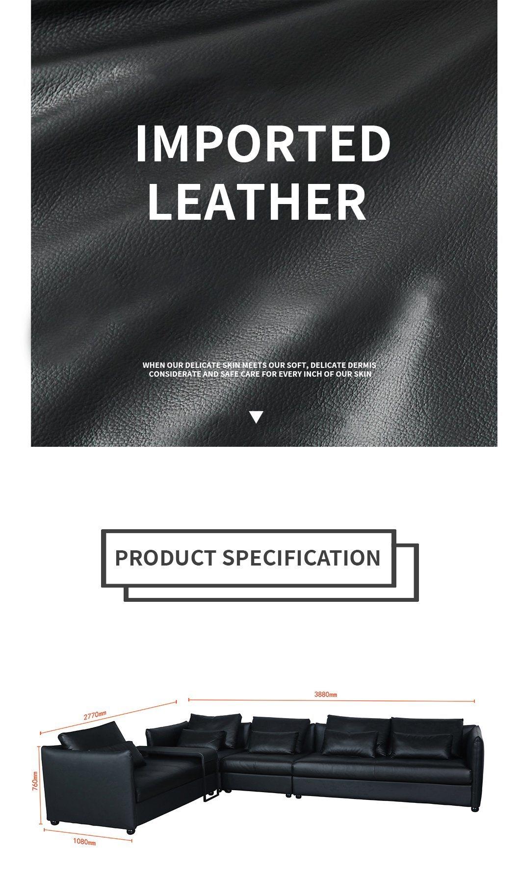Home Furniture Leather Corner Sofa