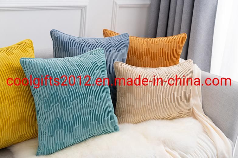 45cm*45cm Pure Color Velvet Pillow Cushion Covers Velvet Decorative Custom Throw Pillow for Sofa
