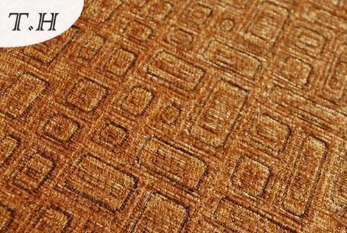 2022 Chenille Embossed Made in Brown Sofa Fabric Furniture Fabric