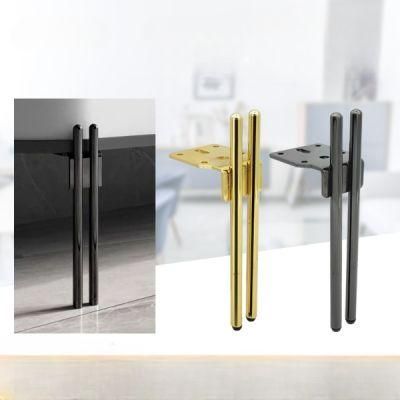 Light Luxury Metal Furniture Leg TV Cabinet Leg Shoe Cabinet Leg Chopsticks Leg Double Stick Leg Support Leg Hardware Feet Iron Leg