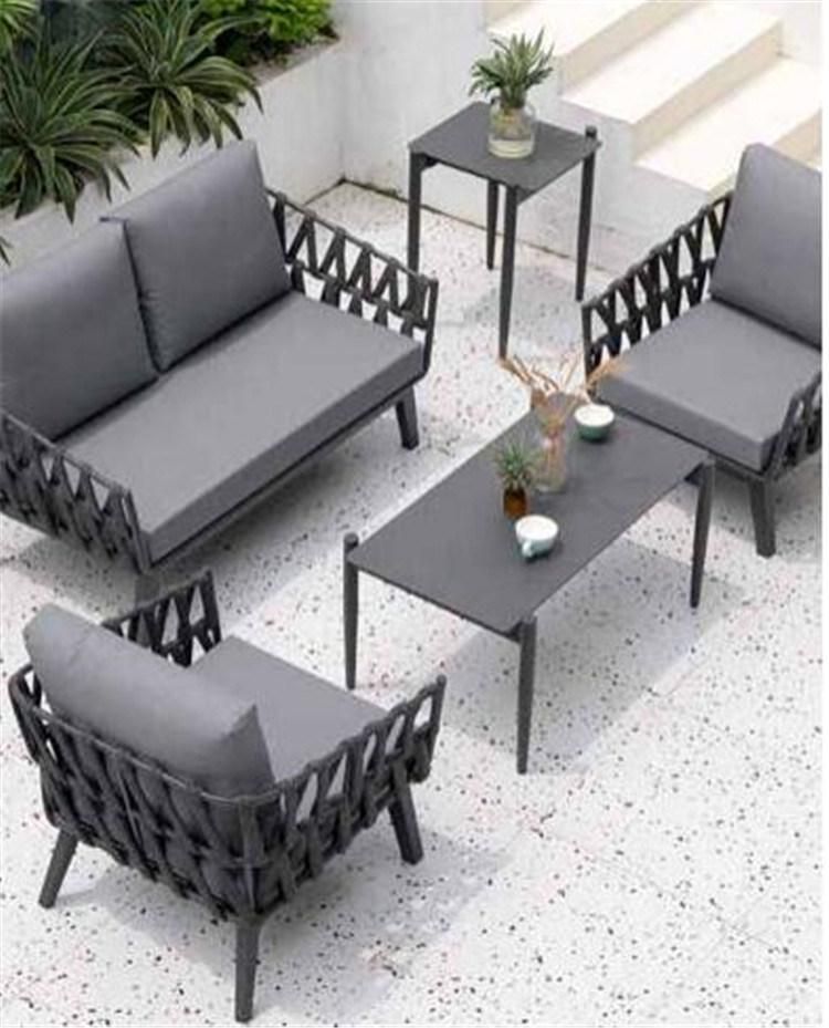 5 PCS Kd Sectional Sofa Wicker Outdoor Furniture Leisure Garden Sofa Set