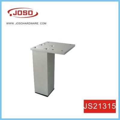 Square Misty Silver Finish Aluminum Sofa Leg for Living Room