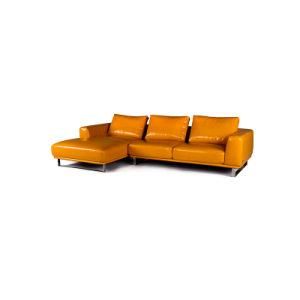 Contemporary Design L Shape Leather Tufted Sofa Bed Home Furniture Sofa Set