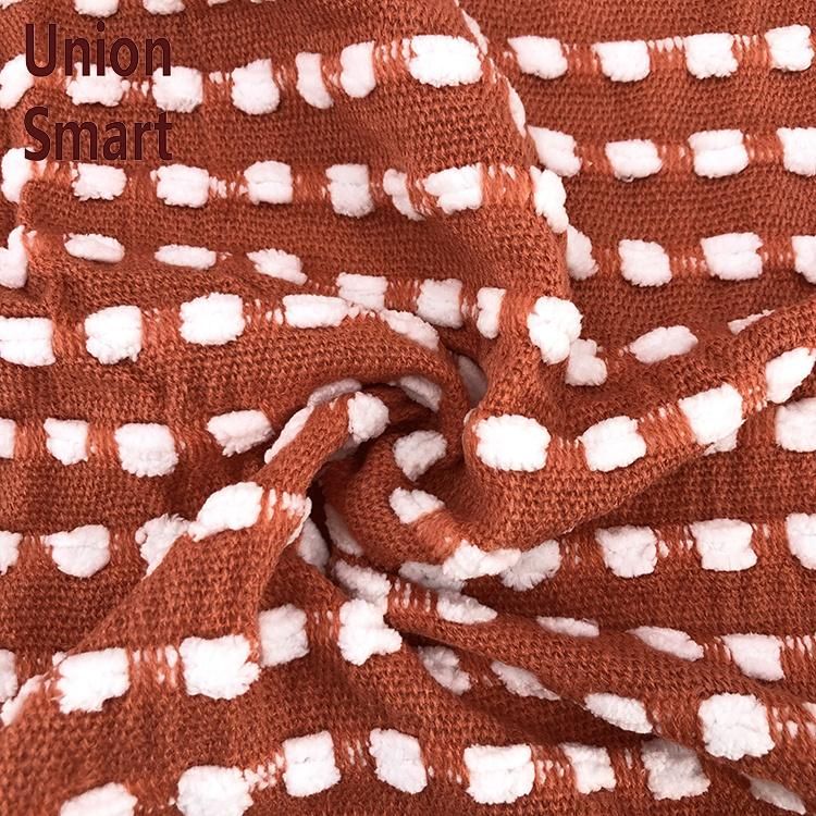 Mixed Color Tassel Knitted Blanket Summer Air Conditioning Blanket Widened Lengthened Sofa