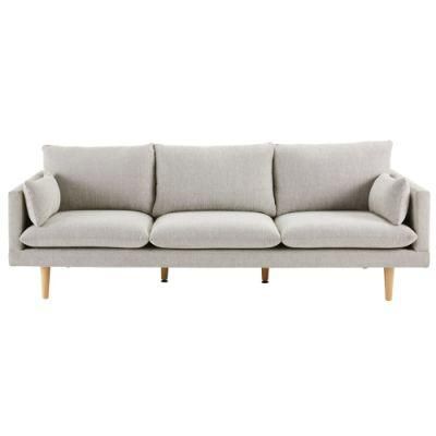 Living Room Furniture Sofa 4 Seater High Legs Modern Fabric Sofa