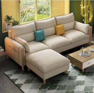 Fabric Sofa Small Apartment Modern Minimalist Technology Cloth Flagship Sofa
