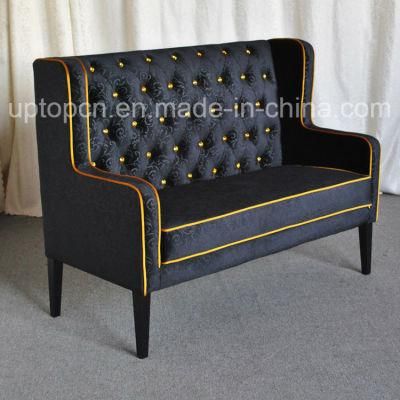 Elegant Furniture Black Velvet Upholstery Sofa (SP-KS292)