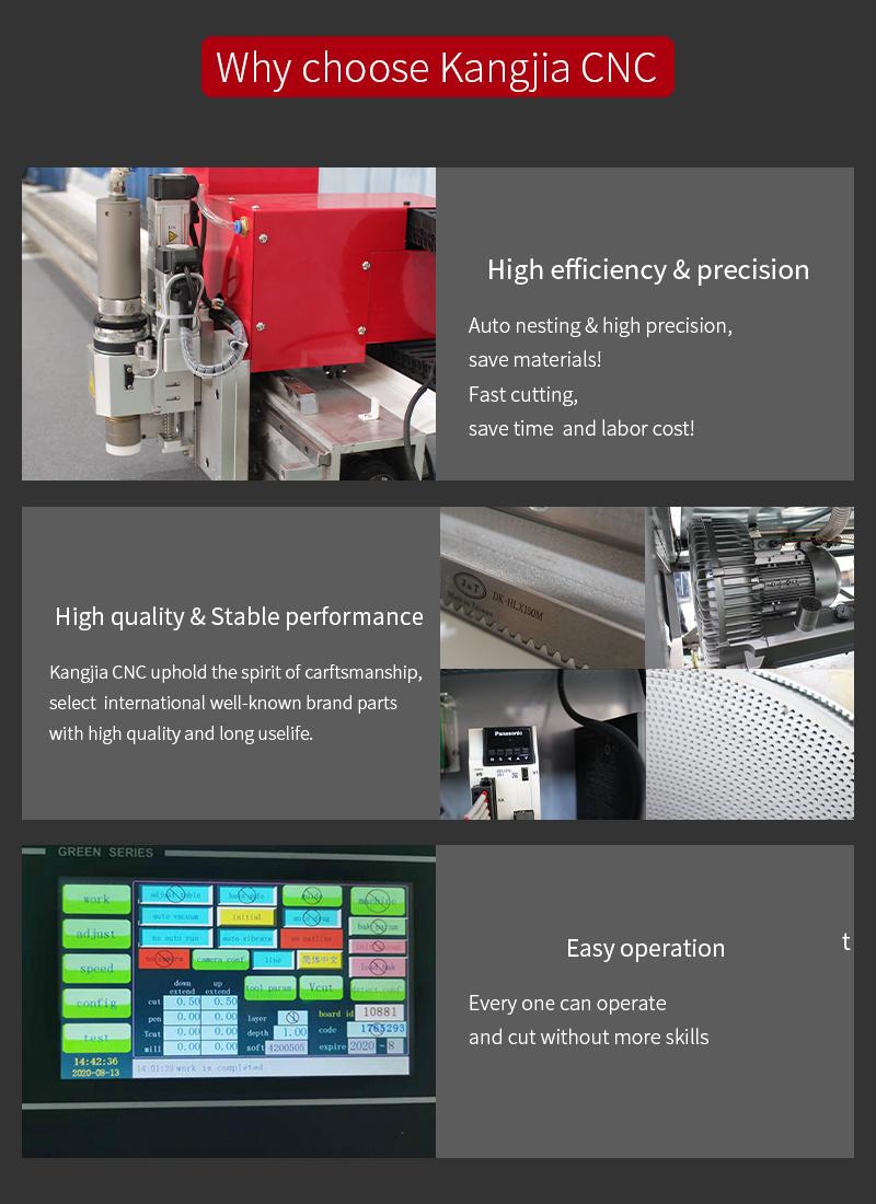 Sofa Industry CNC Machinery Automatic Vibration Knife Leather Fabric Sofa Cutting Machine Manufacturer High Precision