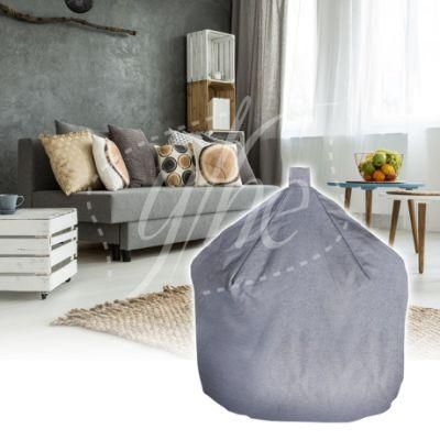 6 Cuft Lazy Sofa Bean Bag with Faux Linen