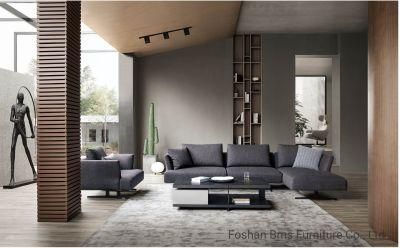 Modern Contemporary Home Furniture Living Room Sectional Sofa L Shape Fabric Sofa