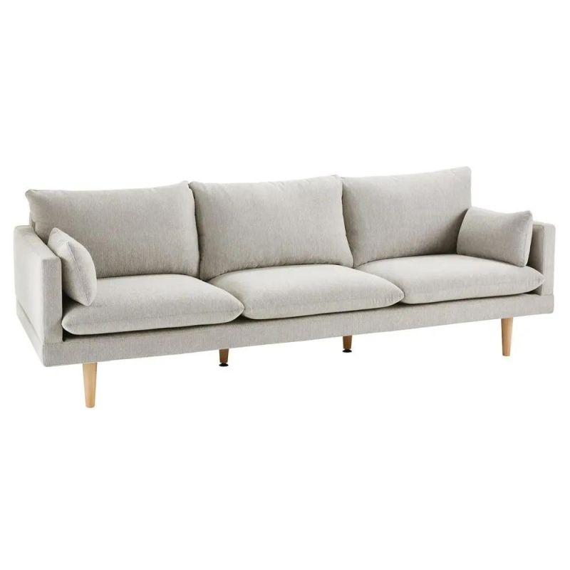 Living Room Furniture Sofa 4 Seater High Legs Modern Fabric Sofa