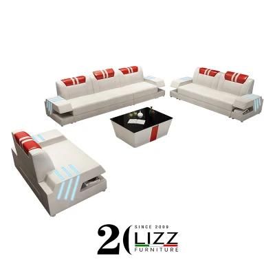 Modern Sectional Loveseat Home Living Room LED Sofa Furniture Sets