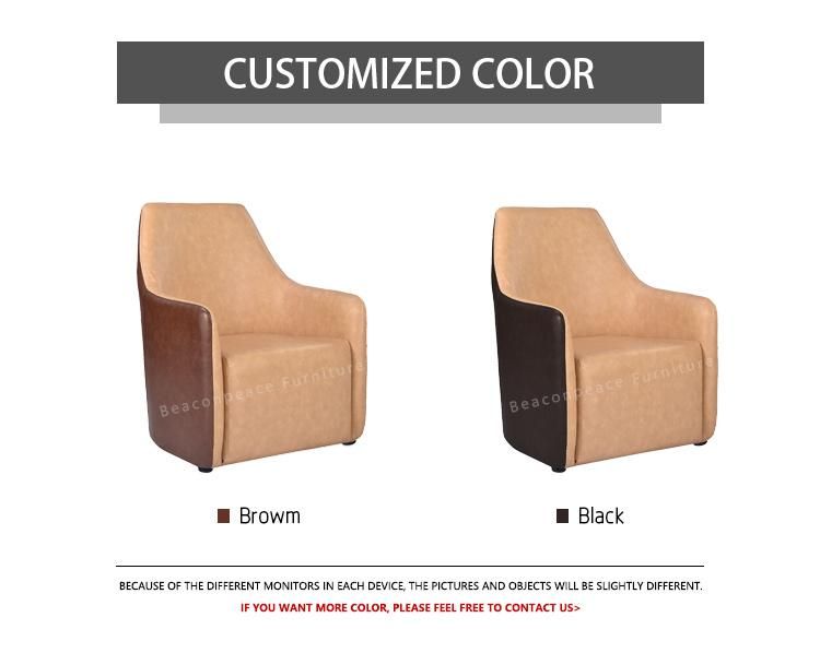 Leisure Leather Single Sofa with New Design