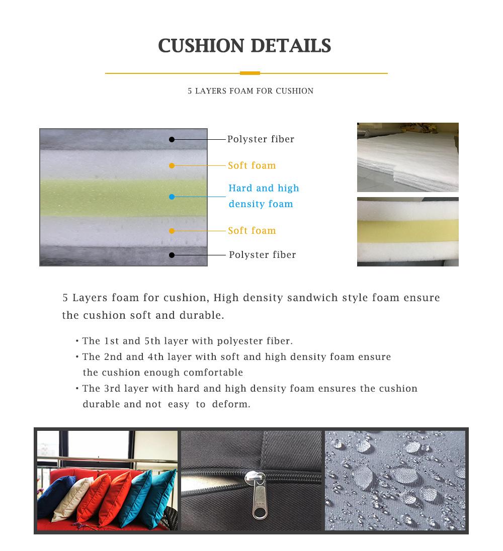 Newest Design Outdoor Chinese Aluminium UV Resistance Leisure Garden Hotel Resort Villa Home Patio Woven PE Wicker Rattan Modern Balcony Sofa