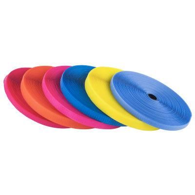 Hot Sale 12.5mm Width Color Hook and Loop Fastening Tape 70% Nylon Hook Loop Fabric