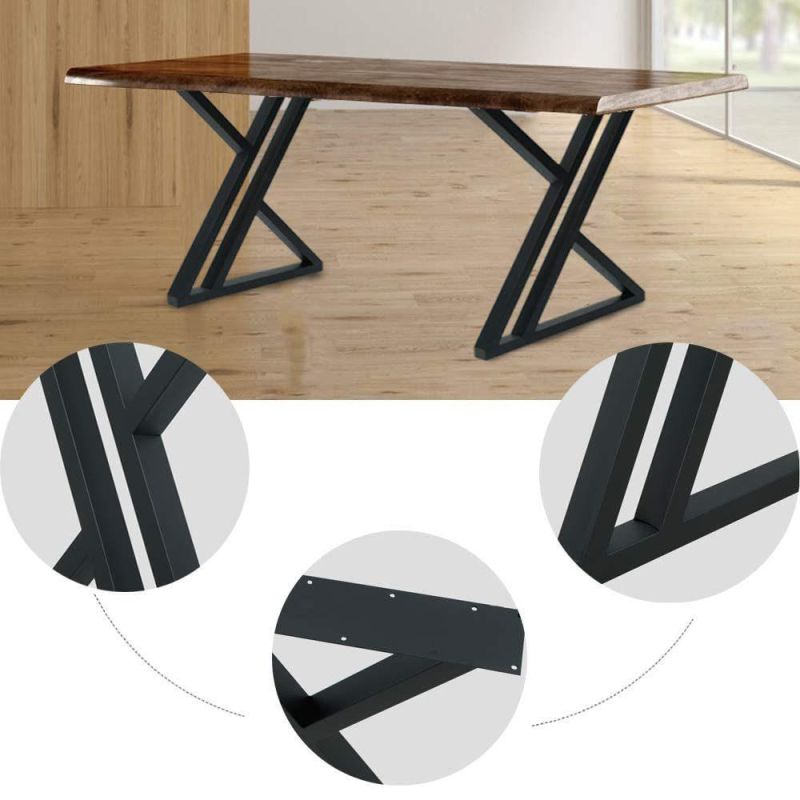 Adjustable Metal X Shape Frame Coffee Table Legs