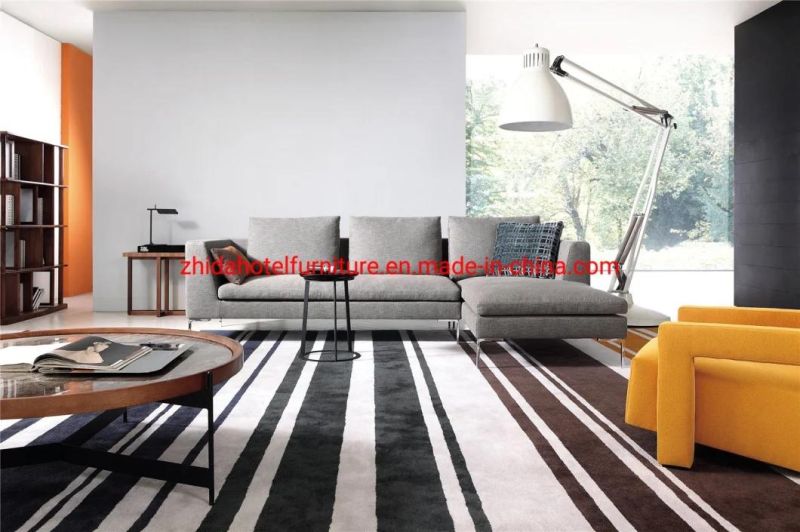 L Shape Fabric Living Room Sectional Modern Sofa