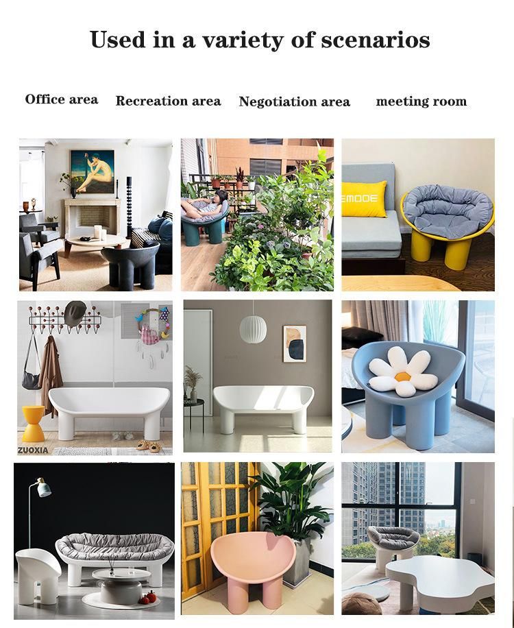 Plastic PE Modern Home Living Room Furniture Chairs PE Sofa