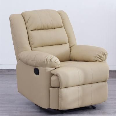 Home Furniture Leather Sofa Reclining with Swivel &amp; Glider Function
