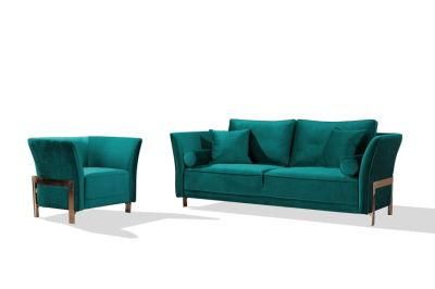 Zhida Foshan Furniture Supplier Middle East Style Home Furniture Luxury Living Room Modern Fabric Metal Leg Sectional Sofa