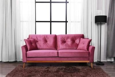 Huayang Living Room Furniture Luxury Chesterfield Velvet Fabric Sofa Chesterfield Sofa