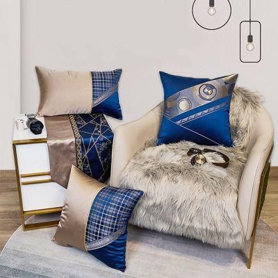 Throw Pillow Soft Silk Jacquard Office Cushion for Home Custom Size 45*45 Stock