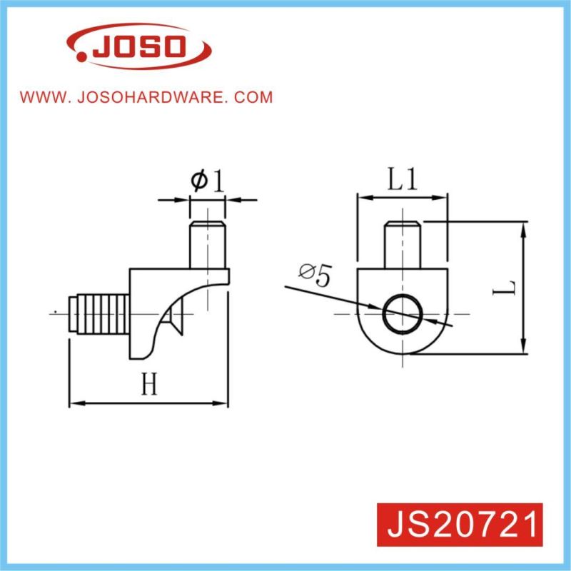 White Plastic Shelf Support Stud Pegs for Cabinet