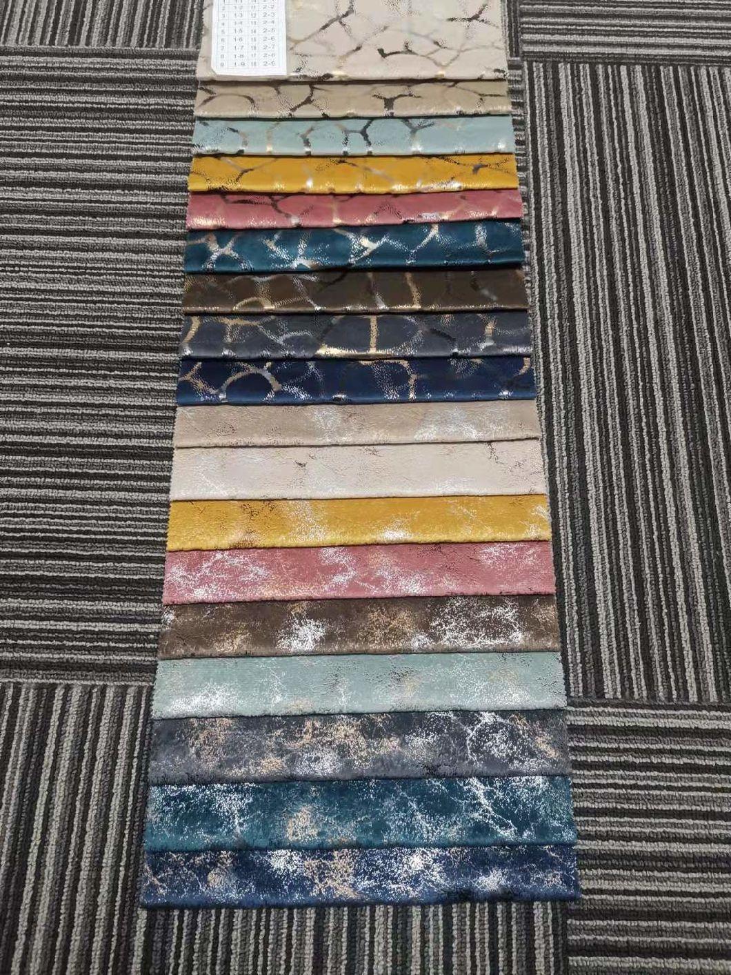 for Sofas or Curtains Dutch Velvet Bronzing Process Composite Fabric