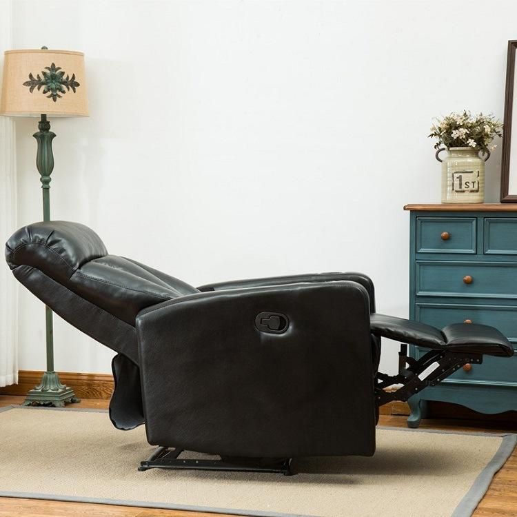 Living Room Furniture Modern Design Leather Functional Manual Recliner Sofa