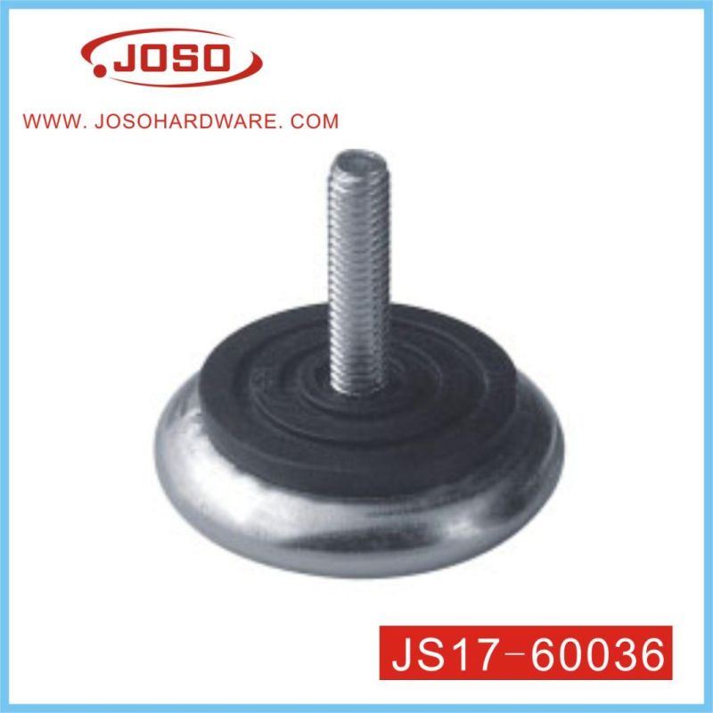 White Metal with Plastic Adjustable Screw of Hardware for Sofa Leg