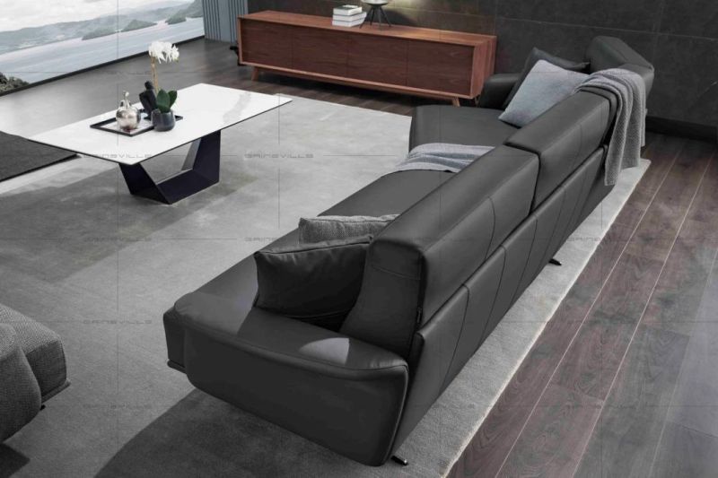 Hot Selling Living Room Furniture Sectional Sofa Furniture with Genuine Leather Sofa Furniture Set