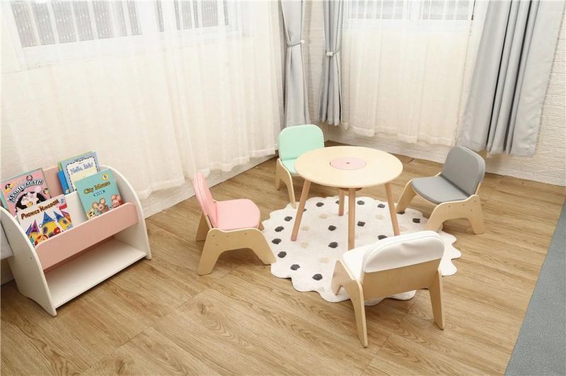 Nordic Comfy Wooden Kids Sofa Chair Toddler Upholstered Chair Children Armchair
