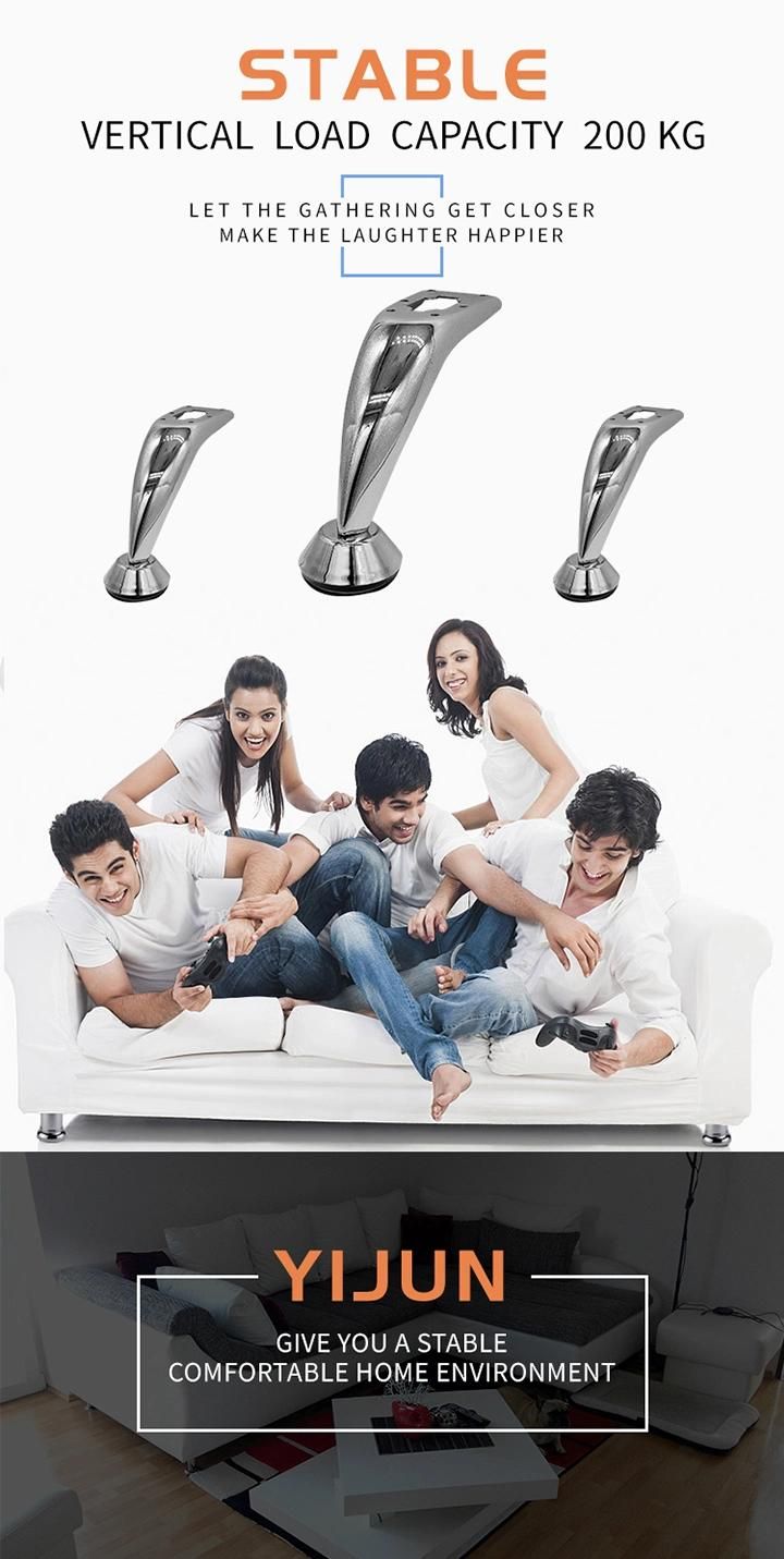 Modern Metal Chrome Furniture Desk Sofa Feet Legs