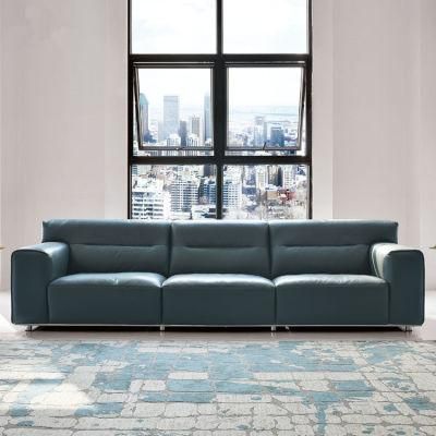 Modern Royal Luxury Living Room Sofa Full Grain Leather Sofa