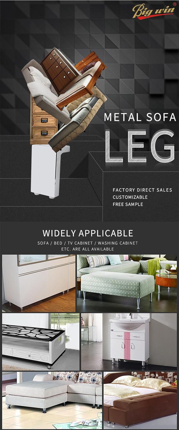 L Shape Iron Legs Chorme Finnished Furniture Feet