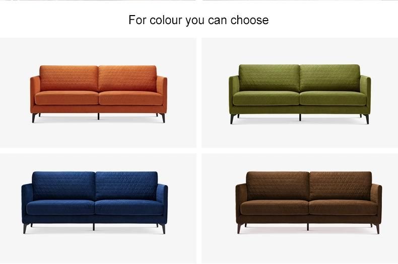 Modern Scandinavian 3 Seat Nordic Home Furniture Living Romm Fabric Sofa