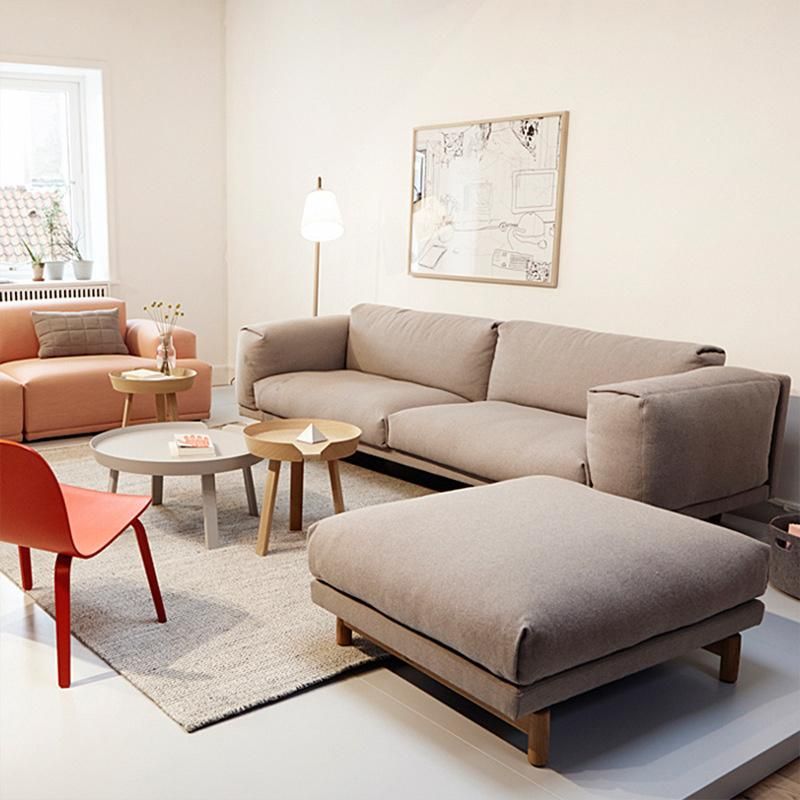 2021 New Arrival Solid Wood Frame Three Seater Sofa