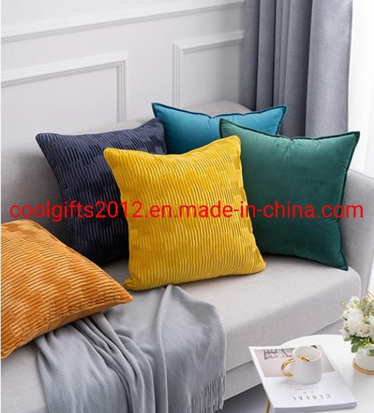 45cm*45cm Pure Color Velvet Pillow Cushion Covers Velvet Decorative Custom Throw Pillow for Sofa