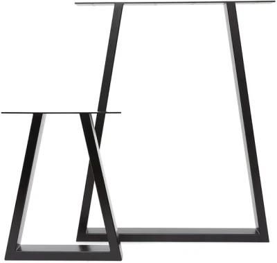Industrial Trapezium Customized Metal Table Legs with Accessories