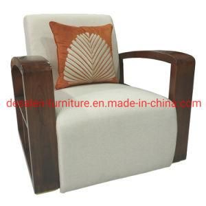 Wooden Arm Modern Design Sectional Fabric Sofa (L17)