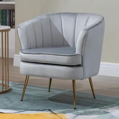 Light Luxury Leisure Velvet Accent Chair Sofa Vanity Chair