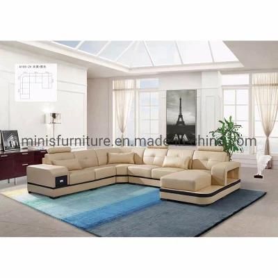 (MN-SF90) Factory Wholesale Living Room U Shaped Sofas Furniture 6 Seater Sofa Set