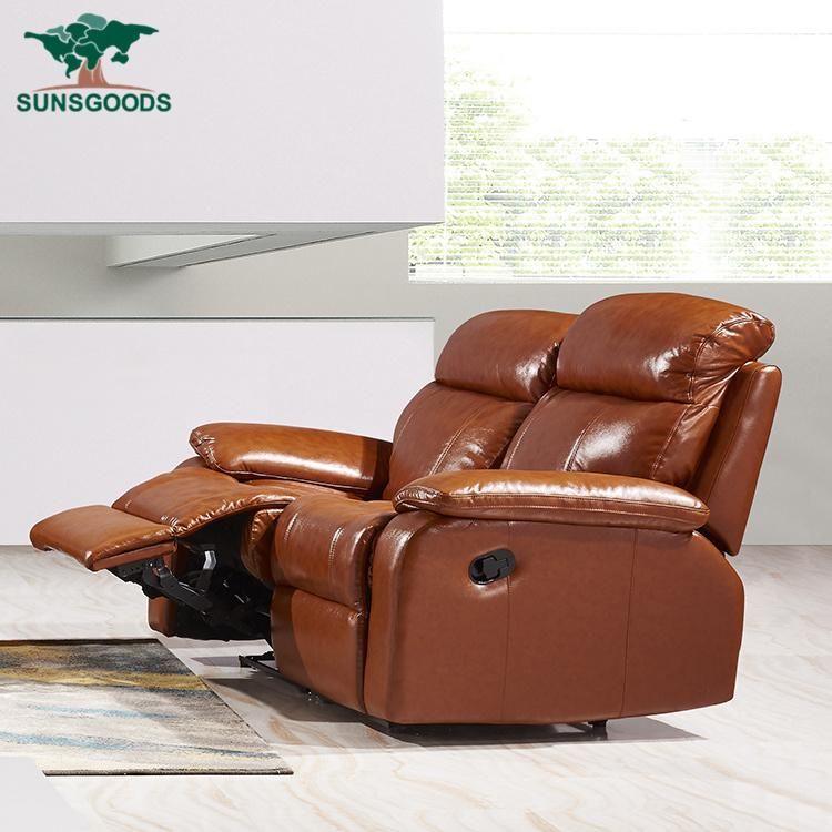 Chinese Sofa Furniture Factory Wholesale PU Leather Recliner Sofa Home Furniture
